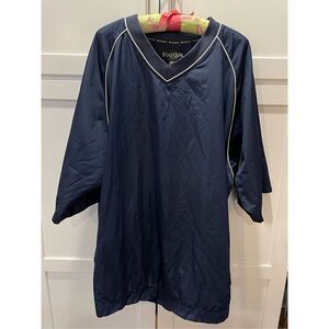 Footjoy Golf Half Sleeve Navy V-Neck Windshirt Men’s Sz XXL